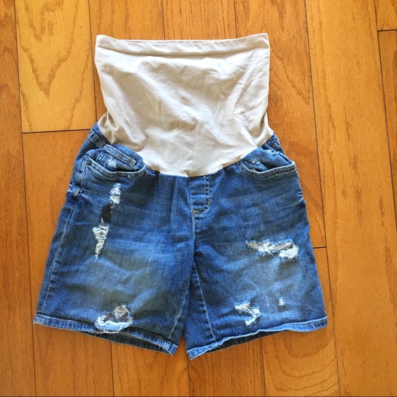 A Pea in the Pod Pants - Maternity Women Jean denim shorts small stretchy A Pea in the Pod Pants - Maternity Women Jean denim shorts small stretchy